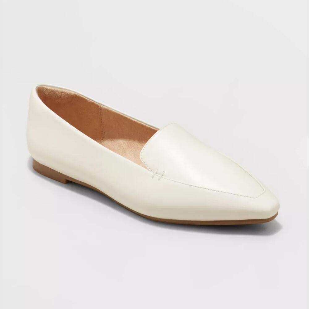 A New Day Women's Hayes Loafer Flats Cream Size 7.5 Memory Foam - Picture 2 of 12
